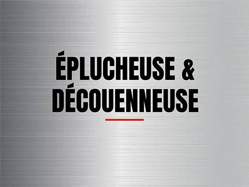 Image illustrative catégorie éplucheuse et découenneuse